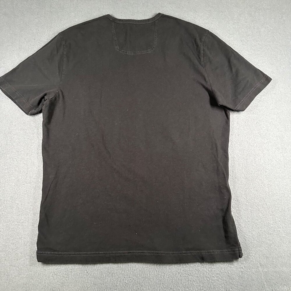 Tommy Bahama Shirt Mens Medium Black Short Sleeve Crew Neck Cotton Pocket Tee - Picture 7 of 8